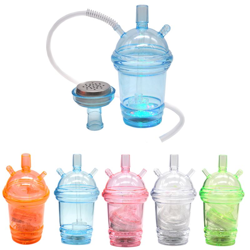 Sunlight Portable Acrylic Hookah Travel Cup With LED Light home or car cup  hold